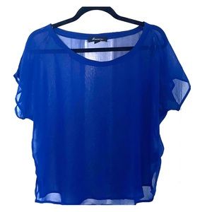 Forever 21 Blue Short Sleeve Top